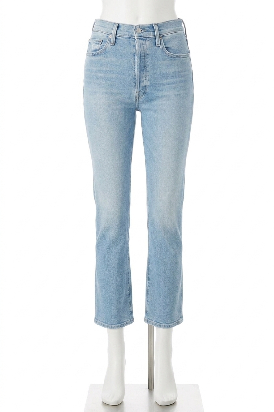 NEW MOTHER tripper ankle fray jeans in ripe for the squeeze